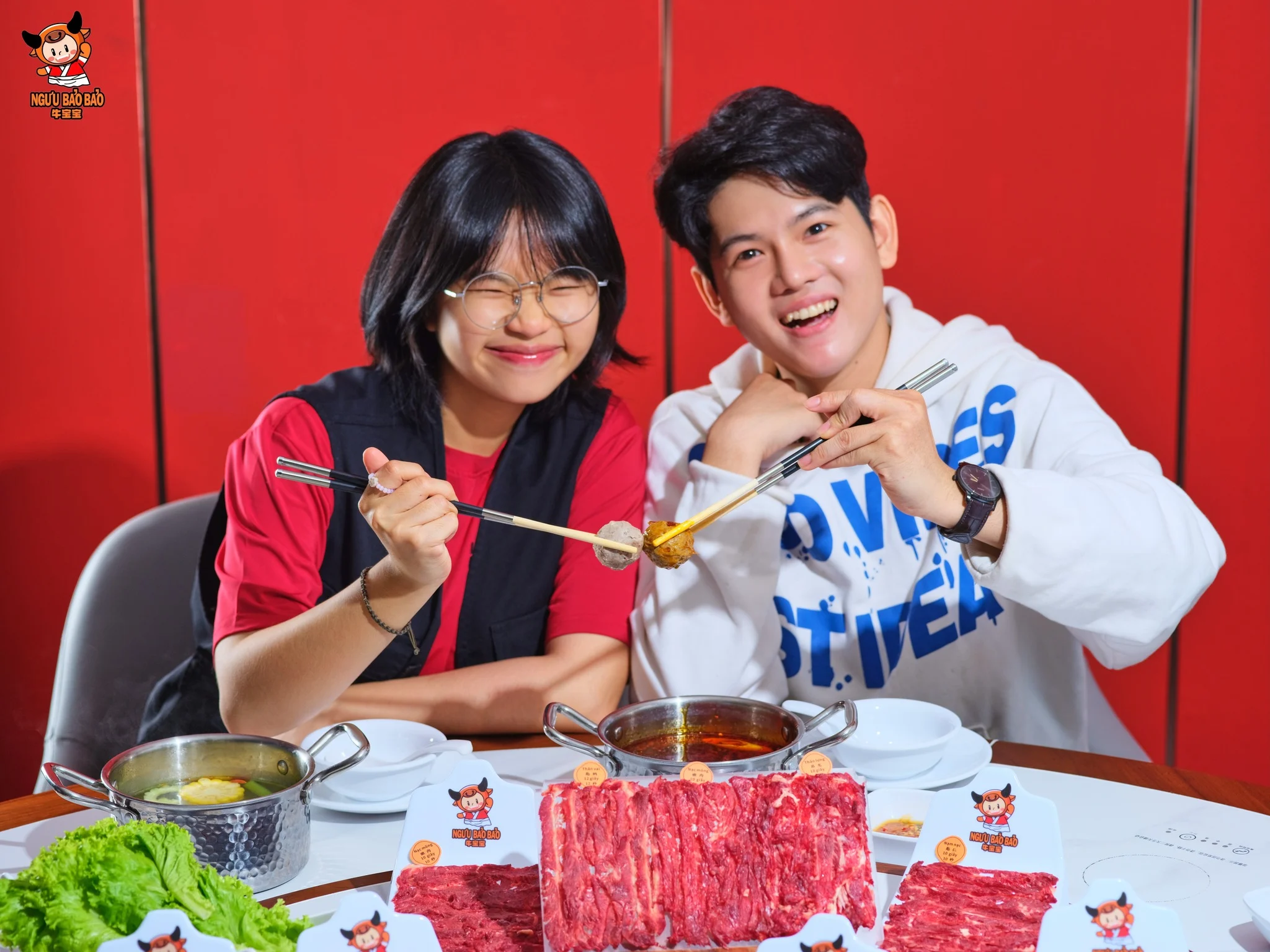 Thịt bò Angus tươi nhúng lẩu tại Ngưu Bảo Bảo Quận 1