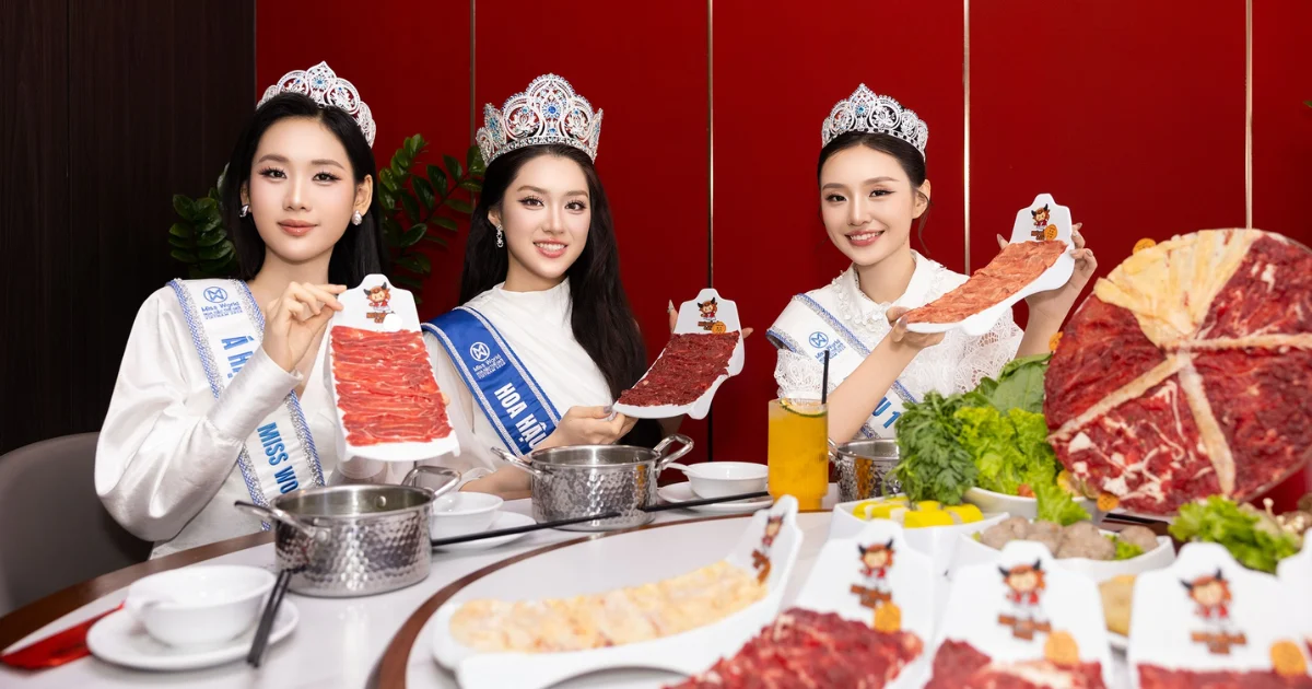 TOP 3 Miss World Vietnam 2025 Trai Nghiem Am Thuc Dang Cap Tai Nha Hang Nguu Bao Bao