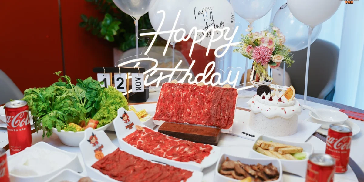 Gợi ý quán lẩu đặt tiệc sinh nhật Quận 1 có menu tùy chỉnh và không gian riêng